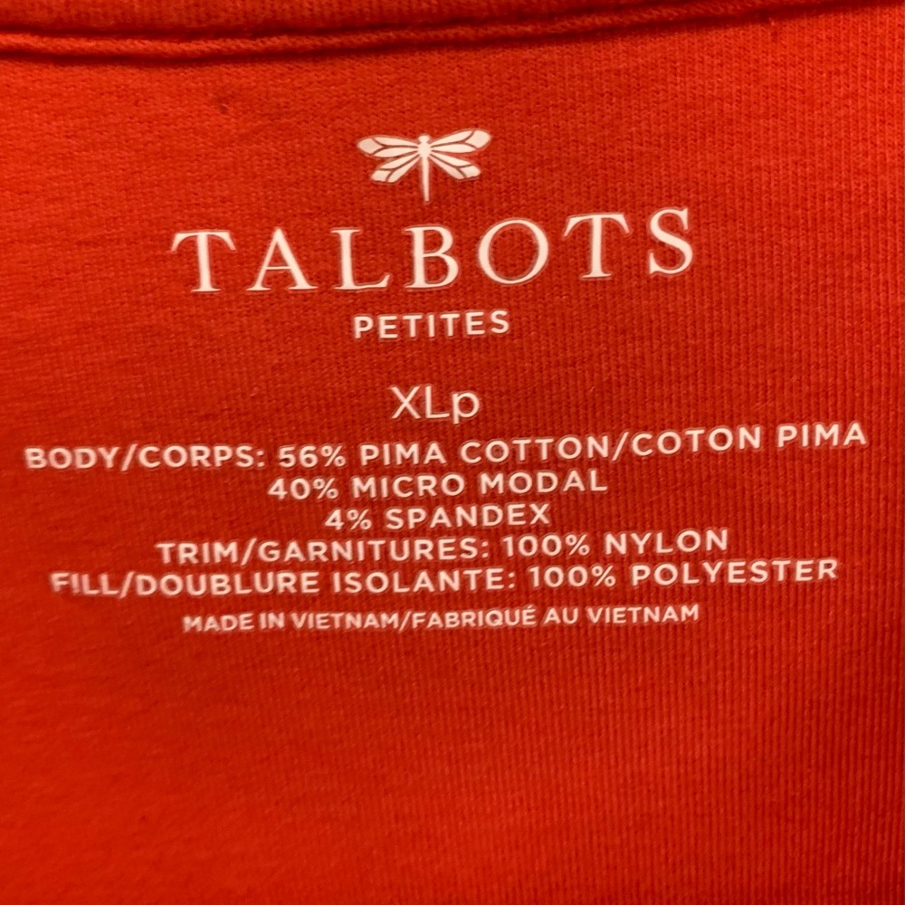 Talbots Long sleeve with zip collar XL Pettit - Picture 6 of 7